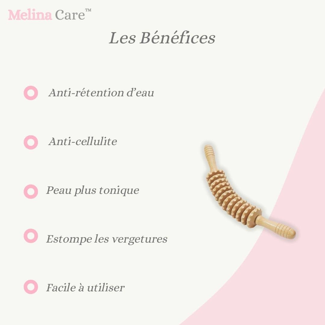Rolléa™ - Le rouleau de massage qui affine, draine et raffermit naturellement